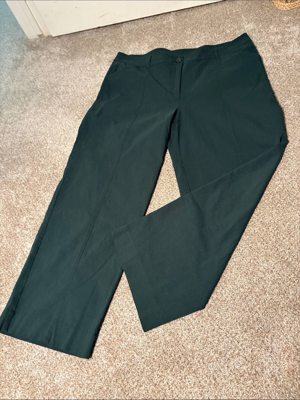 Chico's Forest Greenat Dress Pants